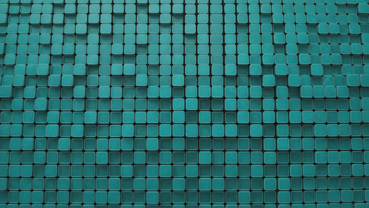 Abstract visualization of short-lived container instances spawning and terminating across a cloud grid